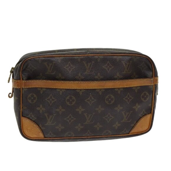 LOUIS VUITTON Monogram Compiegne 28 Clutch Bag - Picture 1 of 16